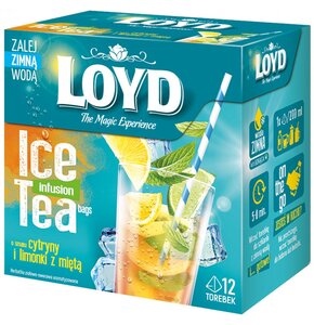 Herbata LOYD Ice Tea Cytryna z limonką (12 sztuk)