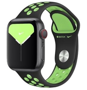 Pasek APPLE Nike Sport Brand do Apple Watch (38/40/41mm) Czarno-limonkowy