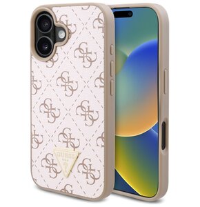 Etui GUESS New 4G Triangle do Apple iPhone 16 Plus Biały