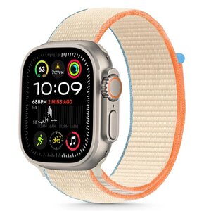 Pasek TECH-PROTECT Nylon do Apple Watch 6/7/8/9/10/SE/SE 2 (40/41/42mm) Kremowy