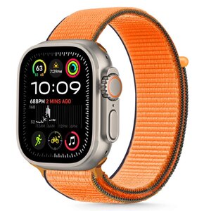 Pasek TECH-PROTECT Nylon do Apple Watch 6/7/8/9/10/SE/SE 2 (40/41/42mm) Pomarańczowy