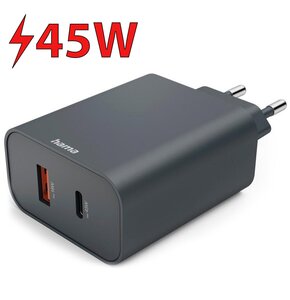 Ładowarka sieciowa HAMA Ecosential 45W PD Antracyt