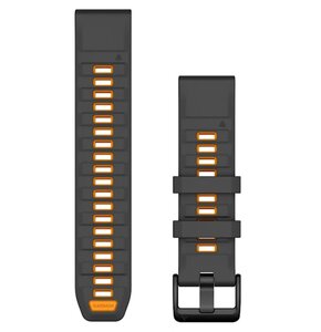 Pasek GARMIN QuickFit 010-13392-05 (45/46/47mm) Grafitowo-pomarańczowy