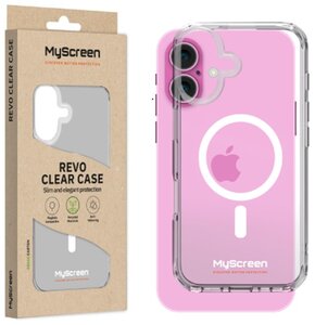 Etui MYSCREEN Revo Clear Case MagSafe do Apple iPhone 16 Plus Przezroczysty