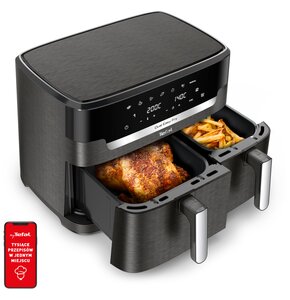 Air Fryer Frytkownica beztłuszczowa TEFAL Dual Easy Fry XXL EY942HE0 z podwójnym koszem