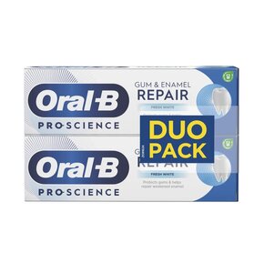 Pasta do zębów ORAL-B Pro-Science Gum & Enamel Repair Fresh White 75 ml 2 szt. (Odbudowa szkliwa, wybielająca)