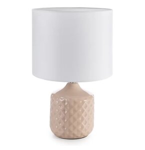 Lampka stołowa EUROFIRANY Kaya 461278 Biało-beżowy