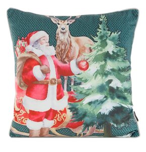 Poszewka EUROFIRANY 459709 45 x 45 cm Ciemnozielony