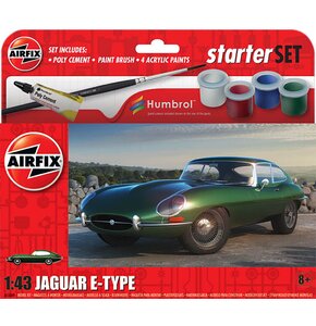 Samochód AIRFIX Starter Set Jaguar E-Type A55009