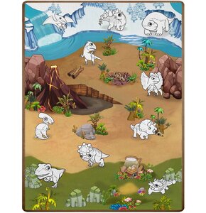 Mata piankowa RICOKIDS Zwijana RK-344 120 x 90 cm