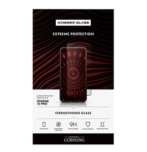 Szkło hartowane HAMMER GLASS Corning do Apple iPhone 15 Pro