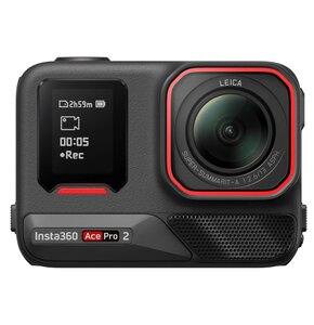 Kamera sportowa INSTA360 ACE PRO 2 Z PODWÓJNA BATERIĄ, Podwójne wsparcie AI, filmy 8K 30FPS, Wi-Fi, Bluetooth