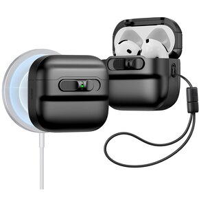 Etui na słuchawki ESR Pulse HaloLock MagSafe do Apple Airpods 4 Czarny