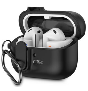 Etui na słuchawki TECH-PROTECT Slim Hook do Samsung Galaxy Buds 3/3 Pro Czarny