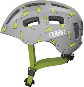 Kask rowerowy ABUS Youn-I 2.0 Szary dla Dzieci z lampką (rozmiar M)