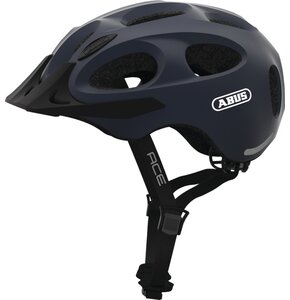Kask rowerowy ABUS Youn-I Ace Metallic Niebieski Miejski z lampką (rozmiar M)