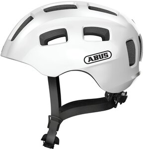 Kask rowerowy ABUS Youn-I 2.0 Biały dla Dzieci z lampką (rozmiar M)