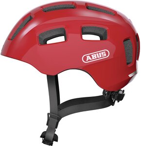 Kask rowerowy ABUS Youn-I 2.0 Blaze Czerwony dla Dzieci z lampką (rozmiar S)