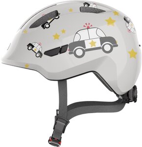 Kask rowerowy ABUS Smiley 3.0 Police Szaro-czarny dla Dzieci (rozmiar M)
