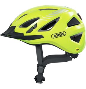 Kask rowerowy ABUS Urban-I 3.0 Signal Żółty Miejski z lampką (rozmiar XL) MIPS