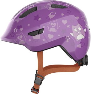 Kask rowerowy ABUS Smiley 3.0 Star Fioletowy dla Dzieci (rozmiar S)