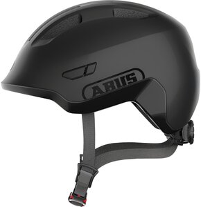 Kask rowerowy ABUS Smiley 3.0 Ace LED Velvet Czarny dla Dzieci z lampką (rozmiar M)