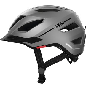 Kask rowerowy ABUS Pedelec 2.0 Srebrny Miejski z lampką (rozmiar S)