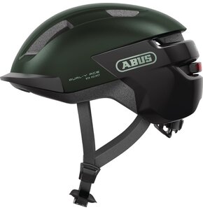 Kask rowerowy ABUS Purl-Y Ace Moss Zielony Miejski z lampką (rozmiar L)