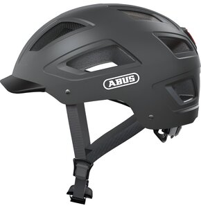 Kask rowerowy ABUS Hyban 2.0 Tytanowy Miejski z lampką (rozmiar XL)