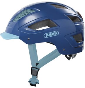 Kask rowerowy ABUS Hyban 2.0 Core Granatowy Miejski z lampką (rozmiar M)