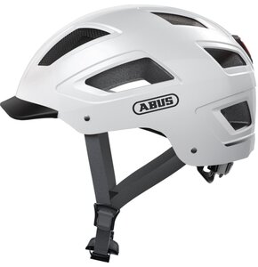 Kask rowerowy ABUS Hyban 2.0 Polar Biały Miejski z lampką (rozmiar M)