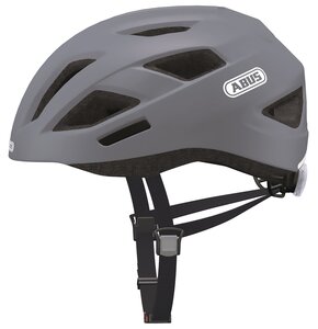 Kask rowerowy ABUS City LED Szary Szosowy z lampką (rozmiar L)