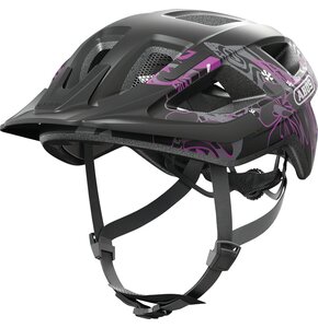 Kask rowerowy ABUS Aduro 3.0 Maori Czarno-fioletowy Miejski (rozmiar M)