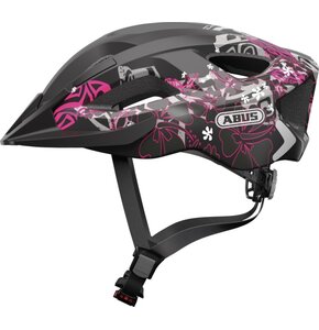Kask rowerowy ABUS Aduro 2.0 Maori Czarno-różowy Szosowy z lampką (rozmiar M)