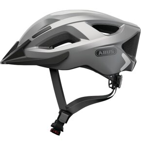 Kask rowerowy ABUS Aduro 2.0 Glare Srebrny Szosowy z lampką (rozmiar S)