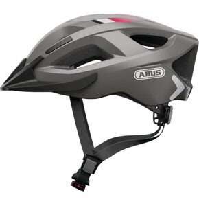 Kask rowerowy ABUS Aduro 2.0 Concrete Szaro-czarny Szosowy z lampką (rozmiar M)