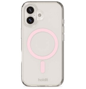 Etui HOLDIT Case MagSafe do Apple iPhone 16 Plus Przezroczysto-różowy