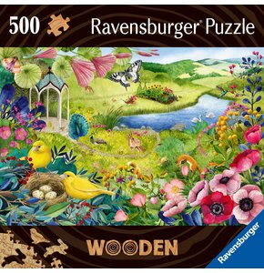 Puzzle RAVENSBURGER Wooden Dziki Ogród 17513 (500 elementów)