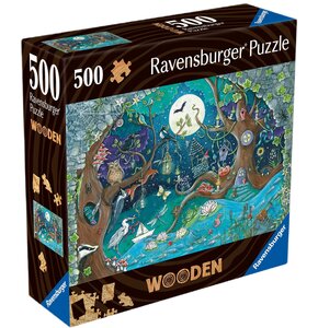 Puzzle RAVENSBURGER Wooden Baśniowy Las 17516 (500 elementów)