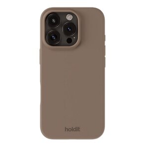 Etui HOLDIT Silicone do Apple iPhone 16 Pro Max Jasnobrązowy