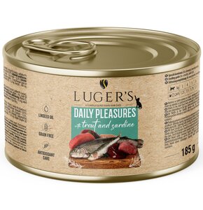 Karma dla kota LUGER'S Daily Pleasures Pstrąg i sardynka 185 g