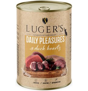 Karma dla kota LUGER'S Daily Pleasures Serca z kaczki 400 g