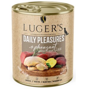 Karma dla psa LUGER'S Daily Pleasures z bażantem, szpinakiem i ziemniakiem 800 g