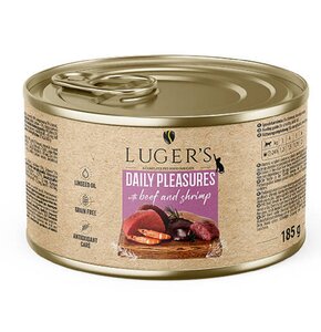 Karma dla kota LUGER'S Daily Pleasures Wołowina z Krewetkami 185 g