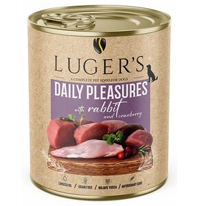 Karma dla psa LUGER'S Daily Pleasures Królik z żurawiną 800 g