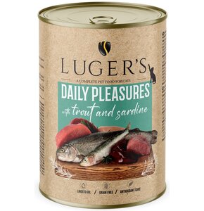 Karma dla kota LUGER'S Daily Pleasures Pstrąg i sardynka 400 g