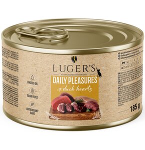 Karma dla kota LUGER'S Daily Pleasures Serca z kaczki 185 g