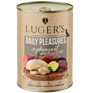 Karma dla psa LUGER'S Daily Pleasures z bażantem, szpinakiem i ziemniakiem 400 g