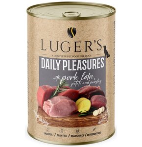 Karma dla psa LUGER'S Daily Pleasures ze schabem wieprzowym, ziemniakiem i pietruszką 400 g