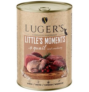 Karma dla psa LUGER’S Little's Moments Przepiórka z żurawiną 400 g